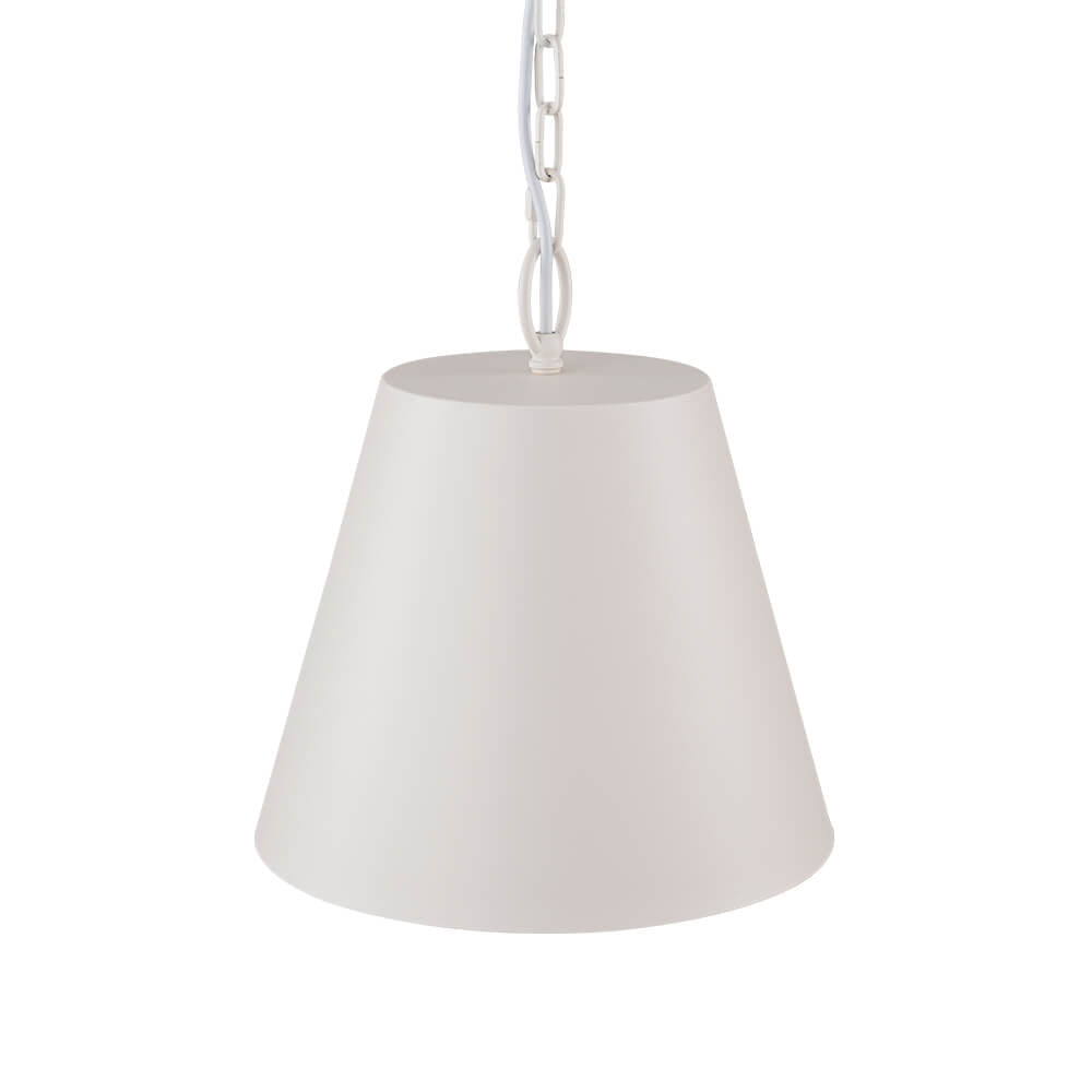 LightfixturesUAE-1-Light Scandinavian Geometric White Metal Pendant Light-Pendant Lights-Conical-