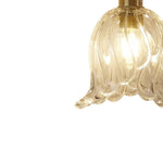 LightfixturesUAE-1-Light Vintage Glass Tulip Pendant Light-Pendant Lights-Clear-