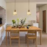 LightfixturesUAE-1-Light Vintage Glass Tulip Pendant Light-Pendant Lights-Clear-