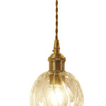 LightfixturesUAE-1-Light Vintage Glass Tulip Pendant Light-Pendant Lights-Clear-