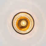 LightfixturesUAE-1-Light Vintage Retro Smoky Swirl Amber Glass Semi-Flush Ceiling Light-Ceiling Lights-Amber-