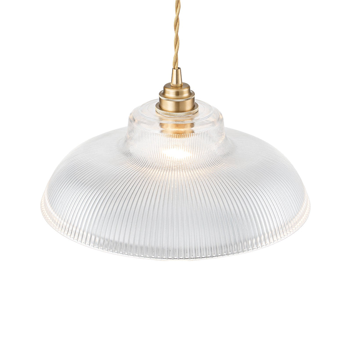 LightfixturesUAE-1-Light Vintage Striped Glass Dome-Shaped Pendant Light-Pendant Lights-Green-