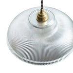 LightfixturesUAE-1-Light Vintage Striped Glass Dome-Shaped Pendant Light-Pendant Lights-Green-