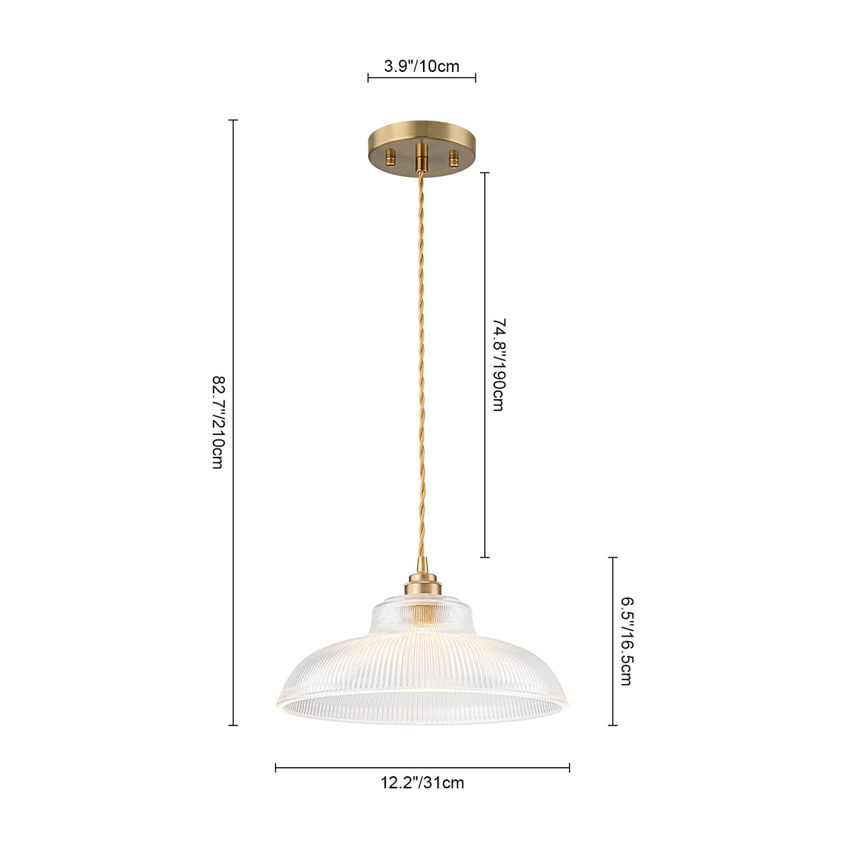 LightfixturesUAE-1-Light Vintage Striped Glass Dome-Shaped Pendant Light-Pendant Lights-Green-