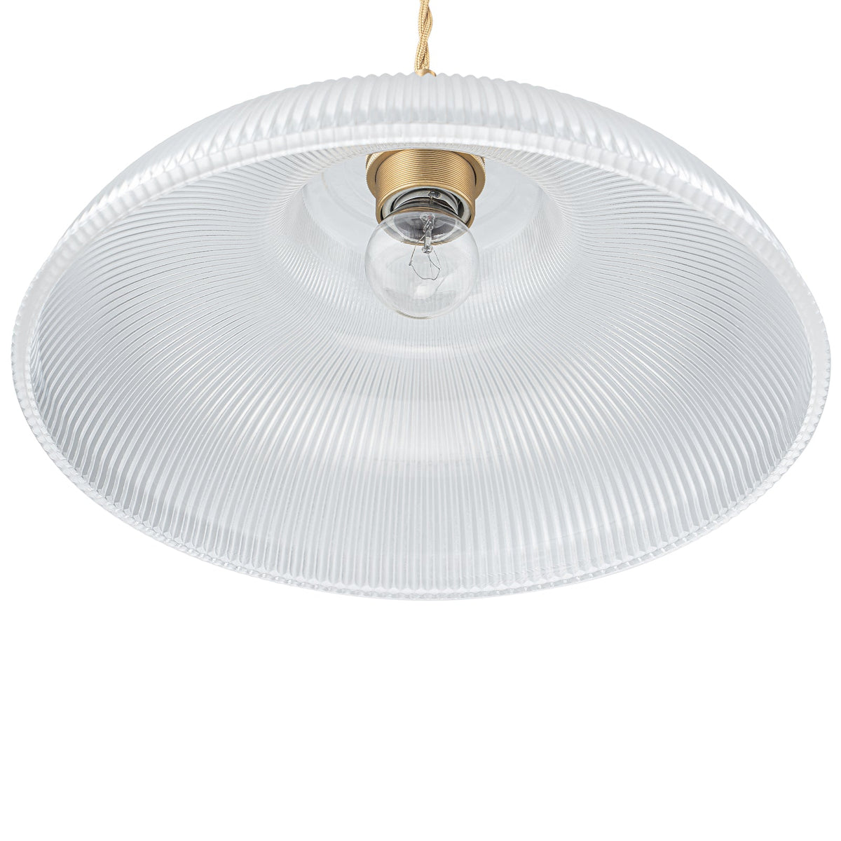 LightfixturesUAE-1-Light Vintage Striped Glass Dome-Shaped Pendant Light-Pendant Lights-Green-