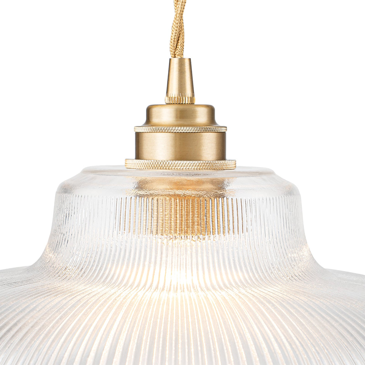 LightfixturesUAE-1-Light Vintage Striped Glass Dome-Shaped Pendant Light-Pendant Lights-Green-