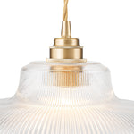 LightfixturesUAE-1-Light Vintage Striped Glass Dome-Shaped Pendant Light-Pendant Lights-Green-