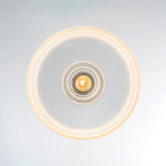 LightfixturesUAE-1-Light Vintage Striped Glass Dome-Shaped Pendant Light-Pendant Lights-Green-