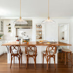 LightfixturesUAE-1-Light Vintage Striped Glass Dome-Shaped Pendant Light-Pendant Lights-Green-