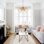 LightfixturesUAE-10-Light Modern Metal Sputnik Sunburst Chandelier-Chandeliers-Brass-