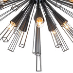 LightfixturesUAE-10-Light Modern Metal Sputnik Sunburst Chandelier-Chandeliers-Brass-