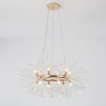 LightfixturesUAE-12-Light Mid-century Modern Round Firework Dandelion Chandelier-Chandeliers-Chrome-