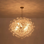 LightfixturesUAE-12-Light Modern Cluster Striped Glass Bubble Chandelier-Chandeliers-12-Light-