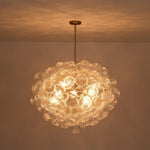 LightfixturesUAE-12-Light Modern Cluster Striped Glass Bubble Chandelier-Chandeliers-12-Light-