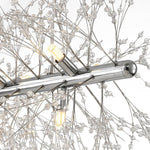 LightfixturesUAE-12-Light Modern Dandelion Sputnik Firework Linear Chandelier-Chandeliers-Chrome-12-Light