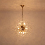 LightfixturesUAE-12-Light Romantic Luxury Dandelion-Shaped Chandelier with Sparkling Crystals-Chandeliers-Brass-