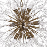 LightfixturesUAE-12-Light Romantic Luxury Dandelion-Shaped Chandelier with Sparkling Crystals-Chandeliers-Brass-