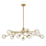 LightfixturesUAE-12/15/18-Light Modern Glass Globe Bubble Sputnik Chandelier-Chandeliers-Gold-15-Light