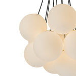 LightfixturesUAE-13-Light Modern Opal Glass Cloud Bubble Cluster Chandelier-Chandeliers-Brass-