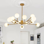 LightfixturesUAE-15-Light Modern Glam Opal Globes Bubble Sputnik Silhouette Chandelier-Chandeliers-Black-