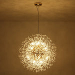 LightfixturesUAE-16-Light Luxury Dandelion Crystal Firework Sputnik Chandelier-Chandeliers-Chrome-