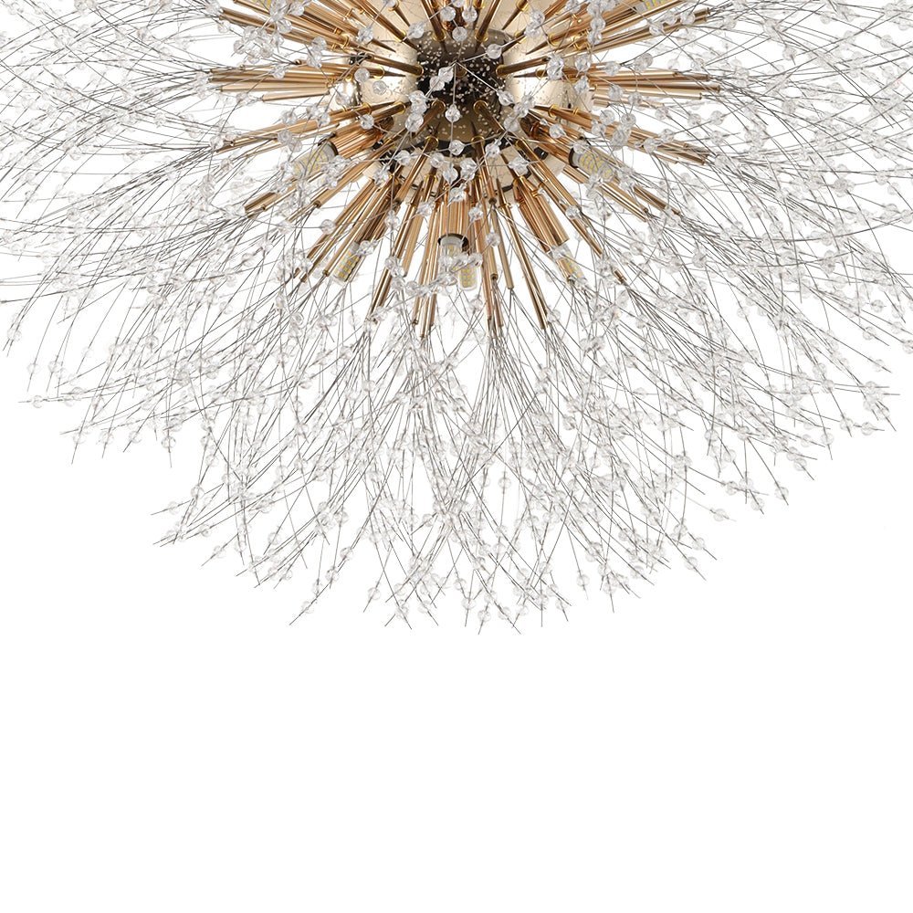 LightfixturesUAE-16-Light Modern Glam Starburst Dandelion Crystal Glass Chandelier-Chandeliers-16-Light-