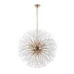 LightfixturesUAE-16-Light Modern Glam Starburst Dandelion Crystal Glass Chandelier-Chandeliers-16-Light-