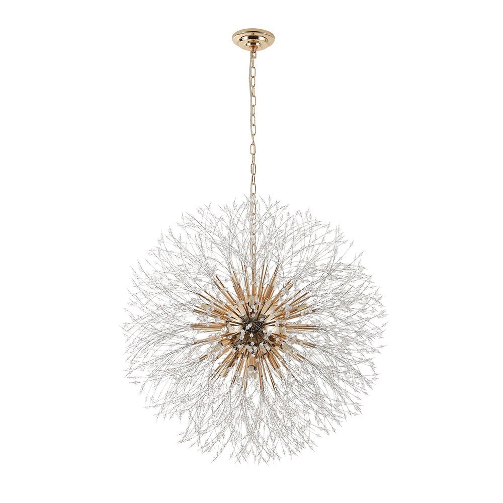 LightfixturesUAE-16-Light Modern Glam Starburst Dandelion Crystal Glass Chandelier-Chandeliers-16-Light-