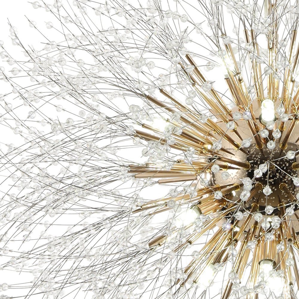 LightfixturesUAE-16-Light Modern Glam Starburst Dandelion Crystal Glass Chandelier-Chandeliers-16-Light-
