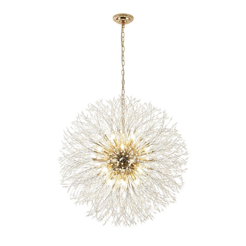 LightfixturesUAE-16-Light Modern Glam Starburst Dandelion Crystal Glass Chandelier-Chandeliers-16-Light-