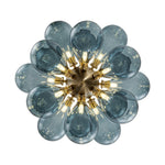 LightfixturesUAE-18-Light Modern Glass Bubble Cluster Chandelier-Chandeliers-Purplish Brown Bubbled-