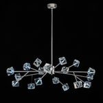 LightfixturesUAE-18-Light Modern Linear Crystal Cube Cluster Sputnik Chandelier-Chandeliers-Chrome-