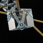 LightfixturesUAE-18-Light Modern Linear Crystal Cube Cluster Sputnik Chandelier-Chandeliers-Chrome-