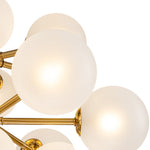 LightfixturesUAE-19-Light Mid-Century Modern Tiered Cluster Glass Globe Chandelier-Chandeliers-Black-