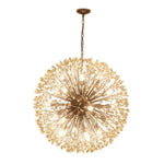 LightfixturesUAE-20-Light Oversized Blossom Firework Crystal Globe Dandelion Chandelier-Chandeliers-Chrome-
