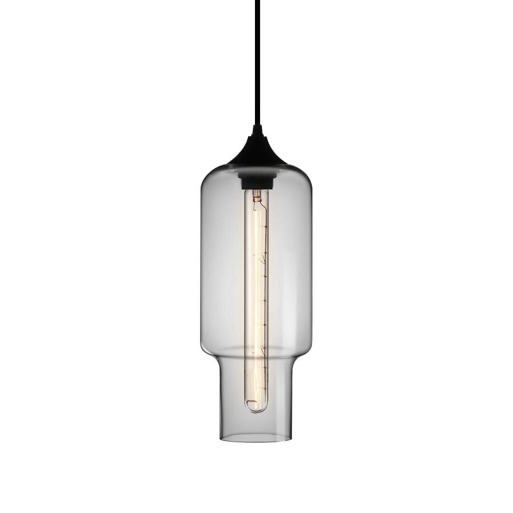 LightfixturesUAE-3-Light Modern Clear Glass Linear Cluster Kitchen Island Chandelier-Chandeliers - 