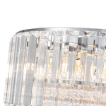 LightfixturesUAE-3-Light Modern Crystal Drum Flush Mount Light-Ceiling Lights-Chrome-