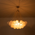 LightfixturesUAE-3-Light Modern Luxury Opal Glass Globe Bubble Cluster Chandelier-Chandeliers-Gold-19 Globes