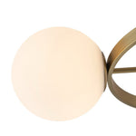 LightfixturesUAE-3-Light Modern Opal Glass Globe Circle Ring Semi Flush Mount Ceiling Light-Ceiling Lights-Brass-