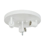 LightfixturesUAE-3-Light Modern Romantic Daisy Crackled Glass Round Flush Mount Ceiling Light-Ceiling Lights-White-