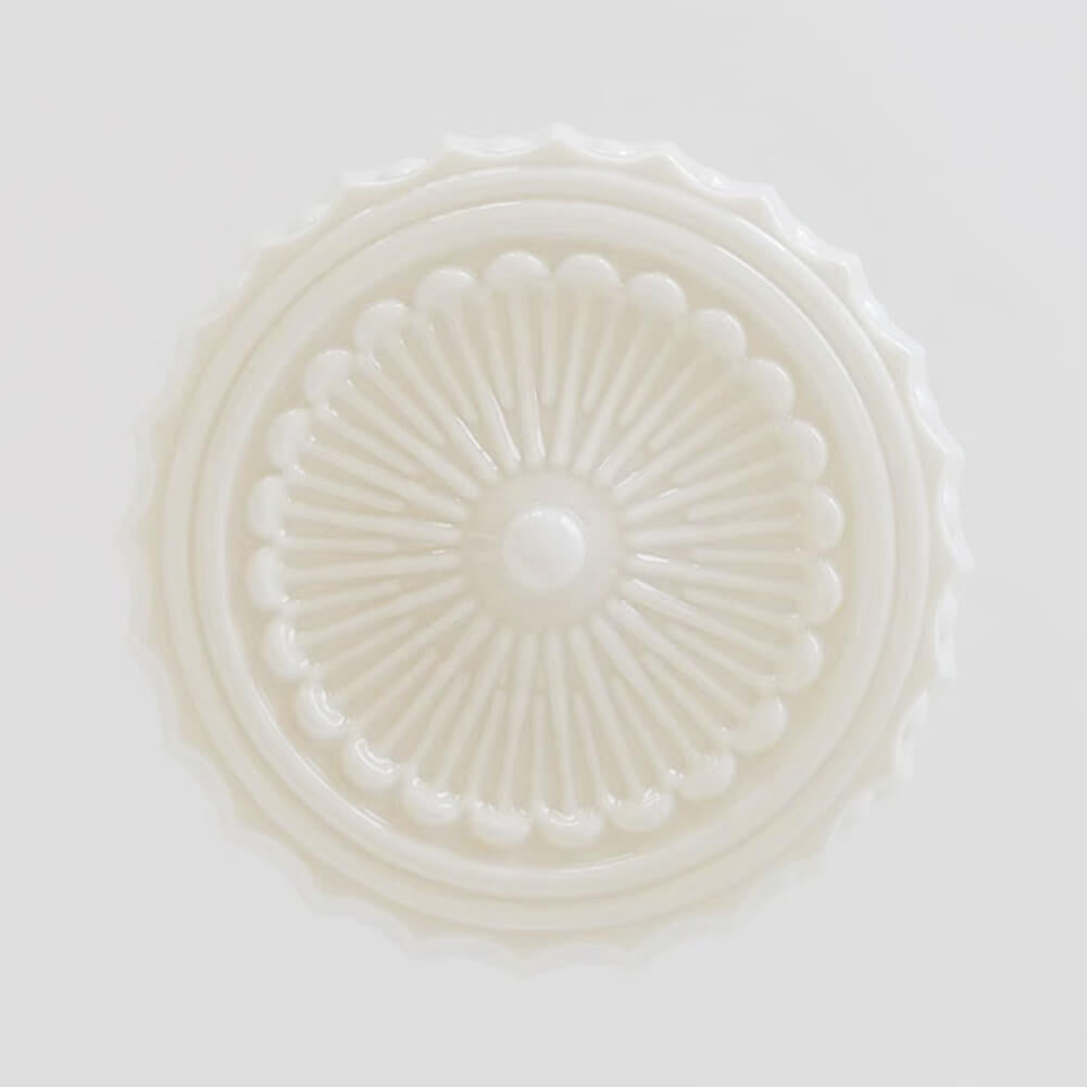 LightfixturesUAE-3-Light Modern Round Sculptural Milky White Glass Drum Chandelier-Chandeliers-3-Light-