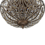 LightfixturesUAE-3-Light Roman Crystal Beaded Glass Flush Mount Ceiling Light-Ceiling Lights - 