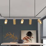 LightfixturesUAE-3/5-Light Modern Track Lighting Linear Island Chandelier-Chandeliers-Black-5-Light