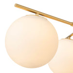 LightfixturesUAE-3/6-Light Mid-Century Modern Milky White Glass Globe Sputnik Chandelier-Chandeliers-1-Tier-