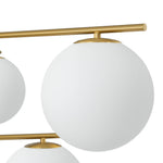 LightfixturesUAE-3/6-Light Mid-Century Modern Milky White Glass Globe Sputnik Chandelier-Chandeliers-1-Tier-