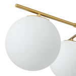 LightfixturesUAE-3/6-Light Mid-Century Modern Milky White Glass Globe Sputnik Chandelier-Chandeliers-1-Tier-