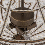 LightfixturesUAE-4-Light Elizabeth Style Crystal Beads Empire Chandelier-Chandeliers - 
