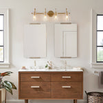 LightfixturesUAE-4-Light Mid-century Cylinder Clear Glass Wall Sconce-Wall Lights - 
