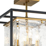 LightfixturesUAE-4-Light Modern Geometric Square Glass Ceiling Light-Ceiling Lights-4-Light-