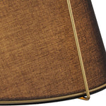 LightfixturesUAE-4-Light Timeless Lantern Conical Fabric Pendant Light-Chandeliers-Black+Brass-